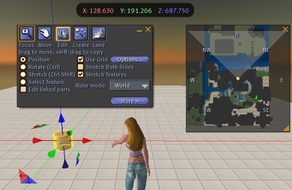second life build position