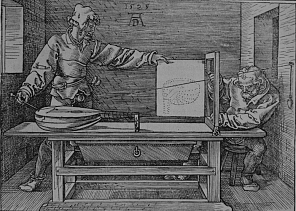 Albrecht Durer Man Drawing a Lute-s296x211