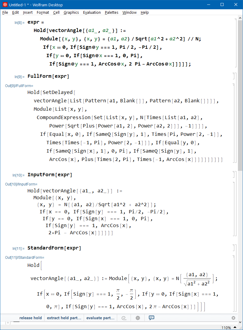 Mathematica FullForm InputForm StandardForm 2022 GBMH4