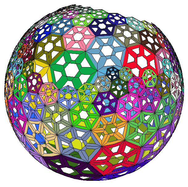 random hex tiling projection