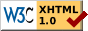 w3c HTML validation badge