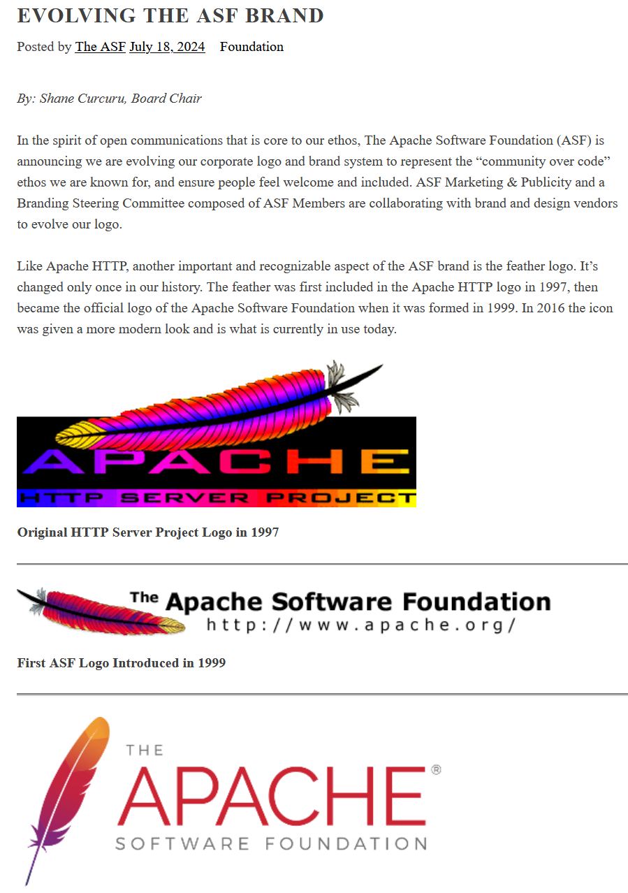 Apache Software Foundation rebrand 2025-09-14 168c7