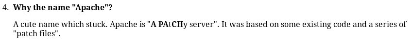 Apache name Screenshot 1997-01-06