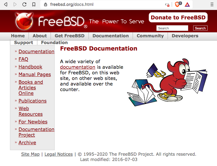 freebsd doc site 2020-01-13 w8s2w