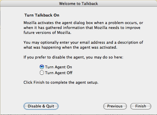 mozilla talkback3