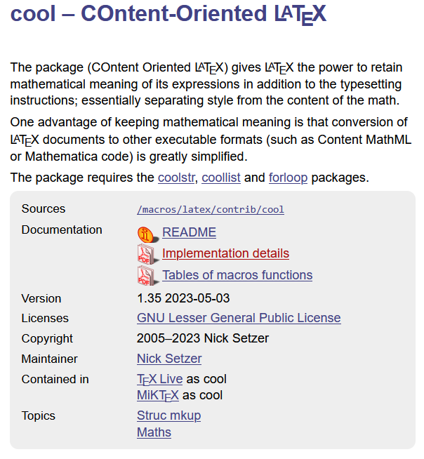 cool latex Content Oriented LaTeX 2026-02-09 2ad40