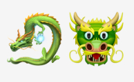 Apple Color Emoji dragon 2649