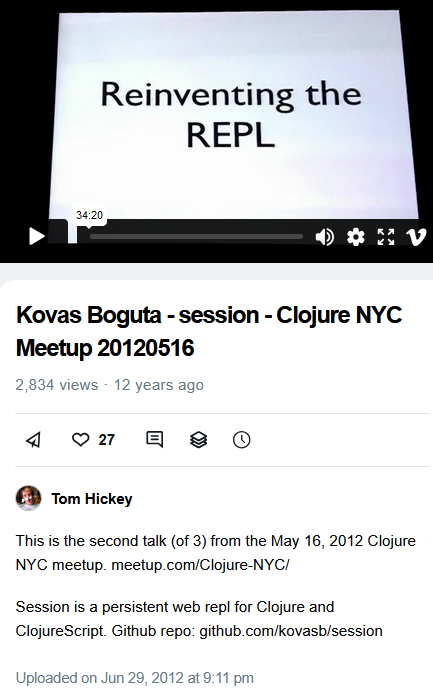 Clojure NYC Meetup 2012 Kovas Boguta zmsJG