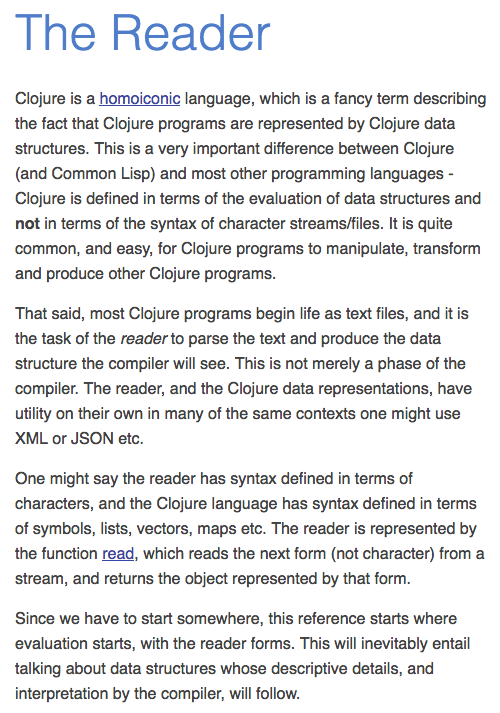 Clojure doc the reader 2020-01-01 xhjwp