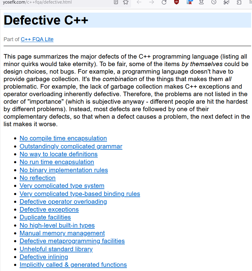 Defective Cpp By Yossi Kreinin 2023-10-30