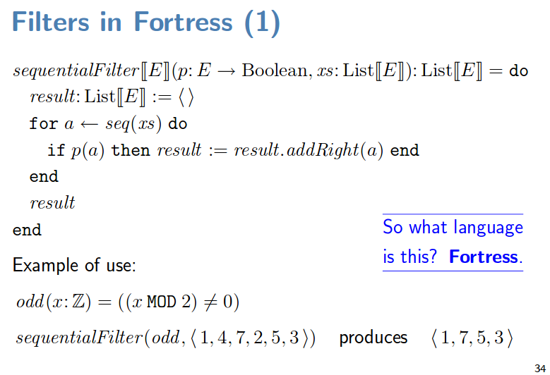 Fortress computer language Guy Steele