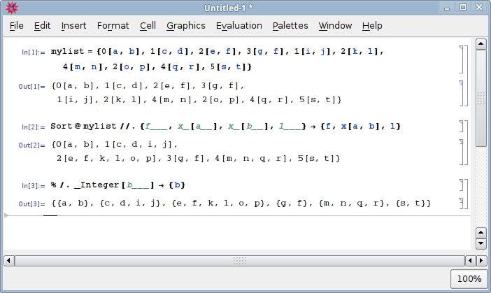 Mathematica pattern matching