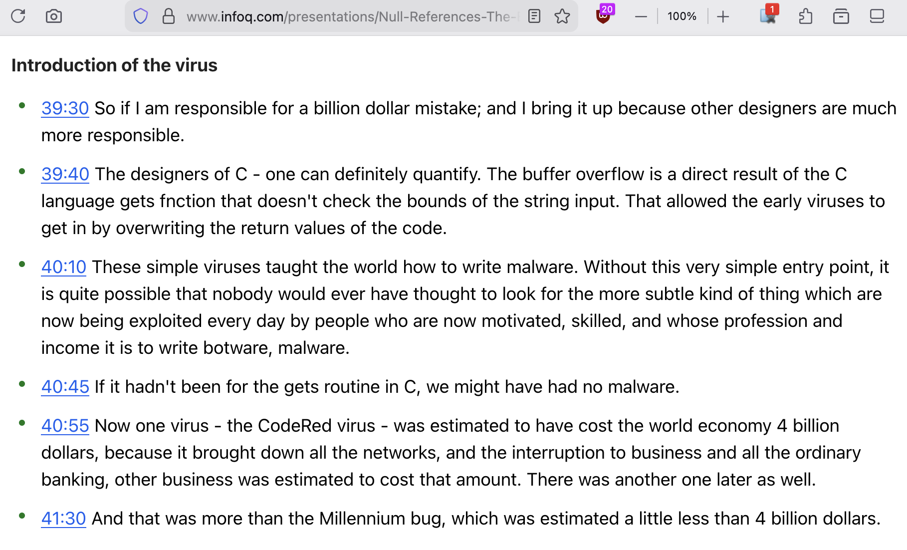 Tony Hoare null reference C lang CTBmy