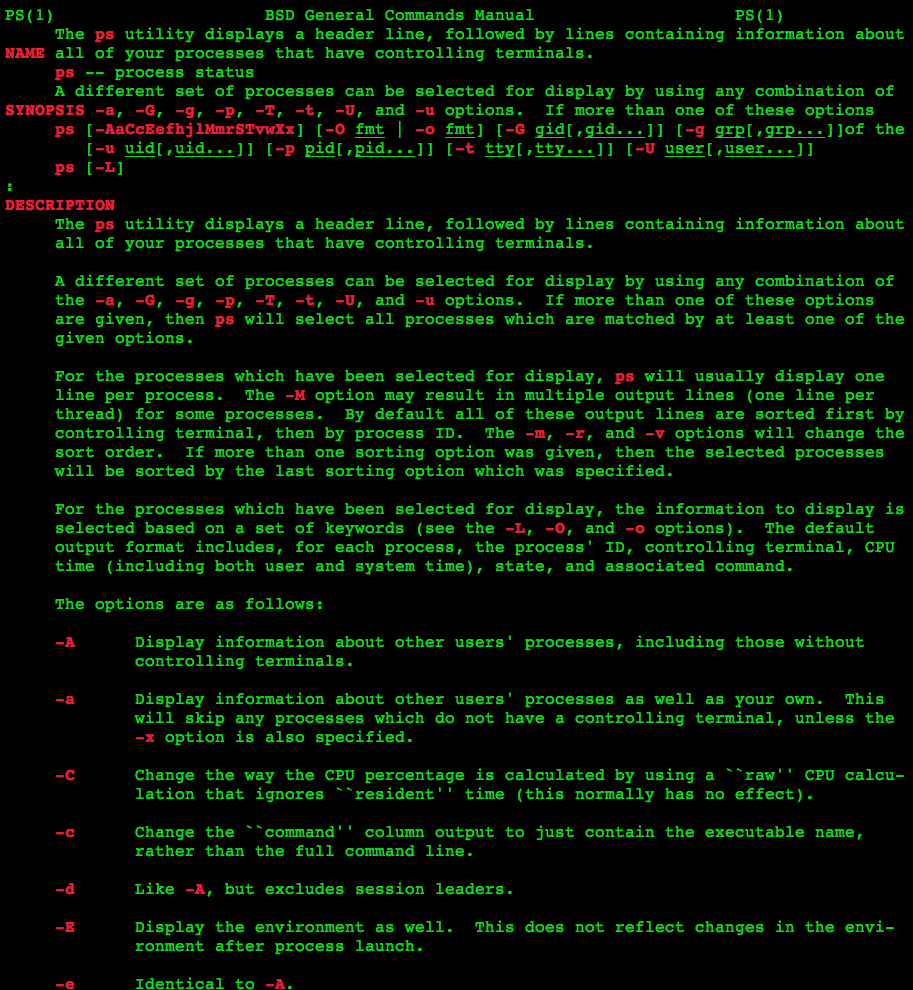 bsd ps manpage 2019-07-26 4bv9m