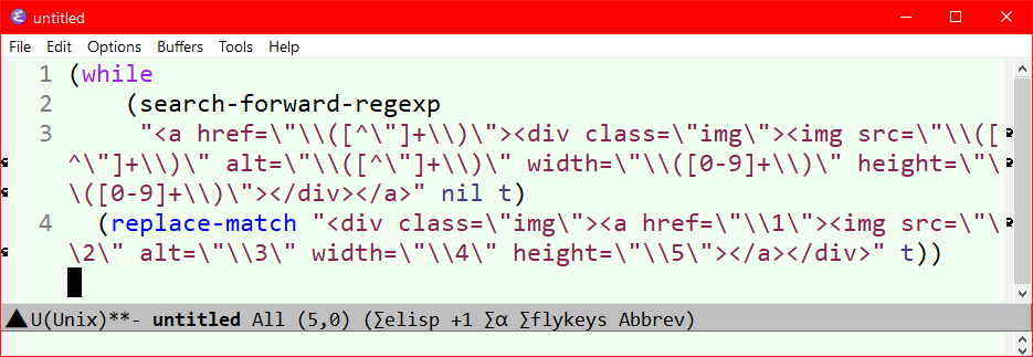 emacs lisp toothpick syndrome 2023-01-24 NbjSv