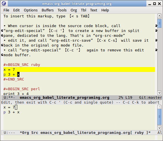 emacs org mode babel 2015-02-21