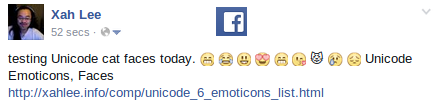 emoticon cat faces Facebook 2014-04-08