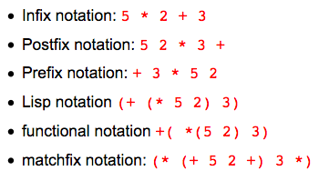 infix notation 2019-07-20 7ybwb