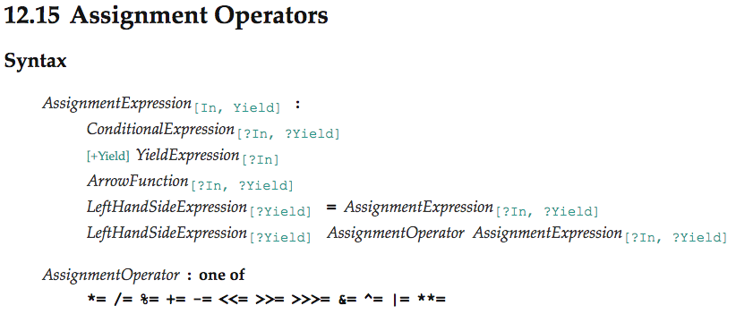 js assignment operator 2018 01 14 76649