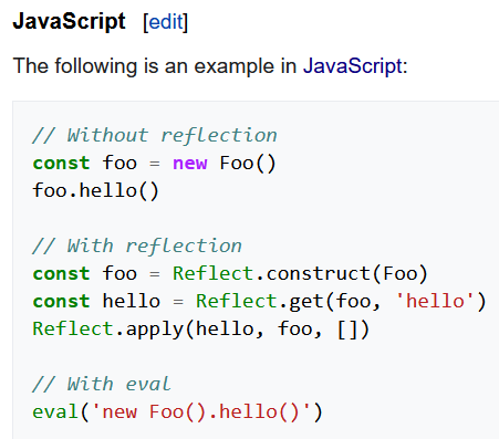 js reflection 2022-10-16