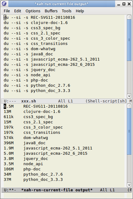 language java doc size comparison