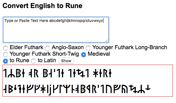 latin to rune 2019-05-24