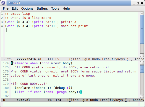 lisp when macro