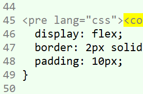 markdown lang attribute pre tag 2026-04-22