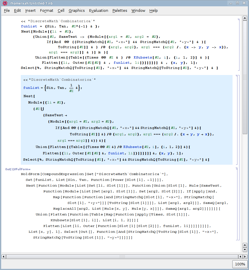 mathematica7 expression forms 2014-07-11