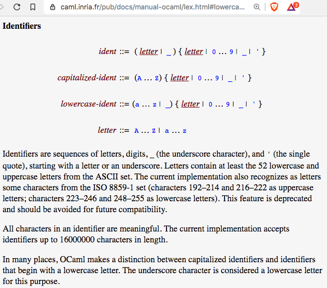 ocaml identifier allowed chars 2019-06-21 fmxgy