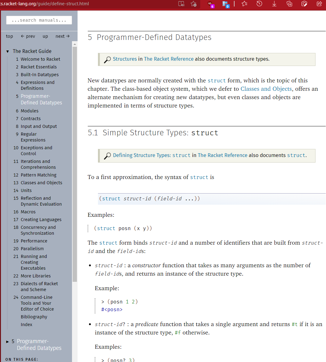 racket lang doc struct 2021-05-29