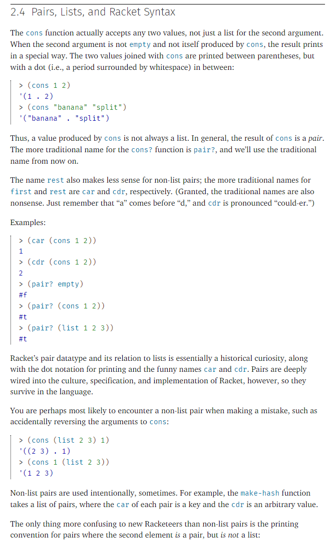 racket lisp doc cons 2021-11-26