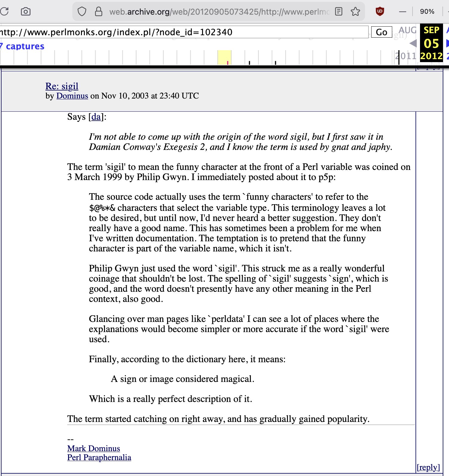 sigil Mark Dominus 2003-11-10 2026-01-05 d9xXd