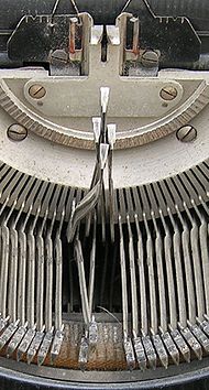 typewriter typebar jam