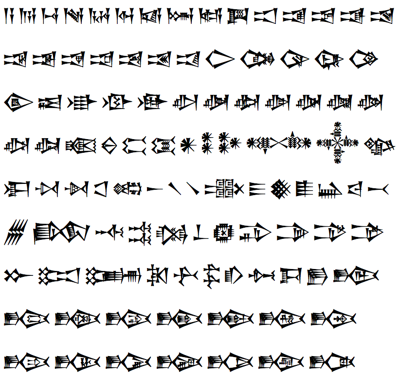 unicode cuneiform dscp8