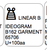 unicode linear b garment 2019-06-26 qsk5g