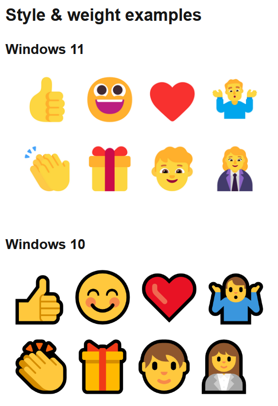 win10 vs win11 emoji 2025-12-18