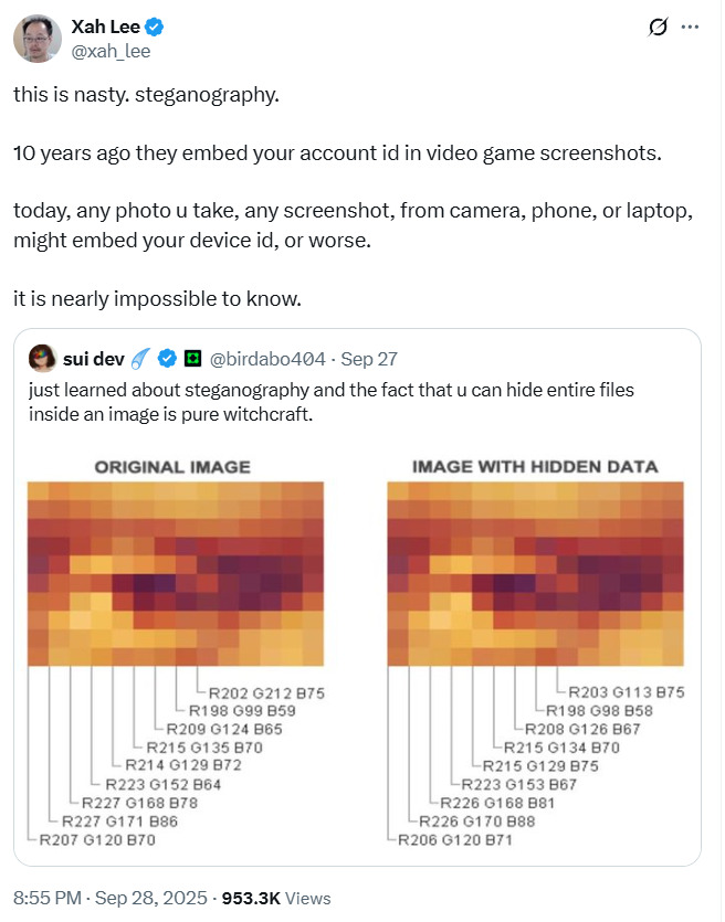 xah lee steganography 2025-10-01 18a27