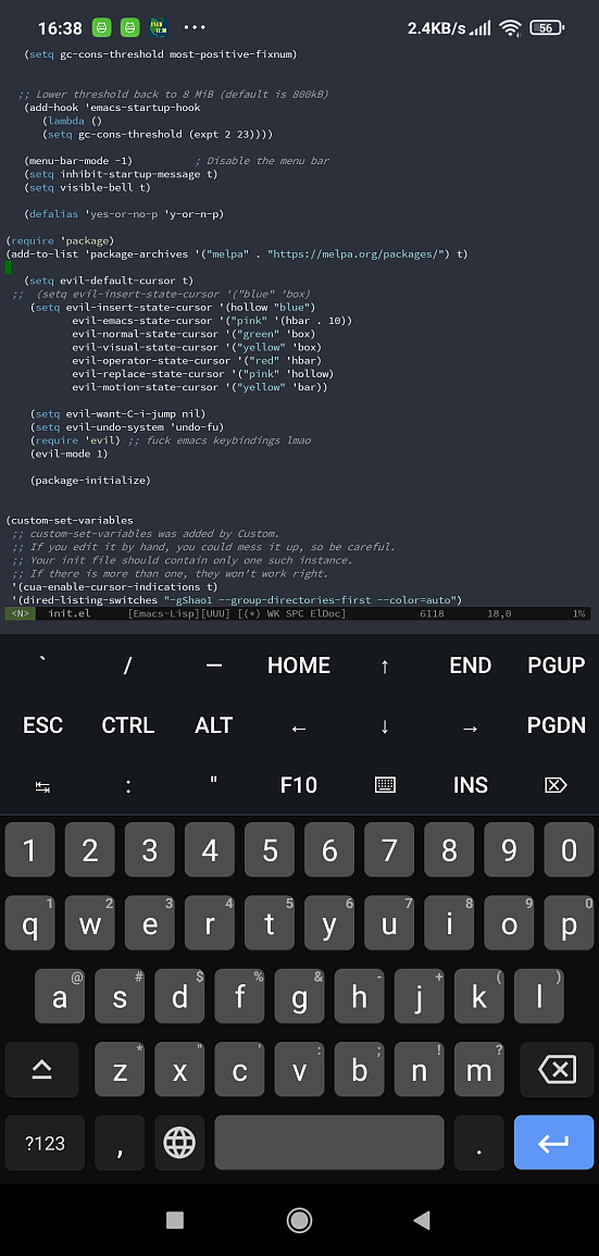 emacs android termux Infu 2022-01-08-s800