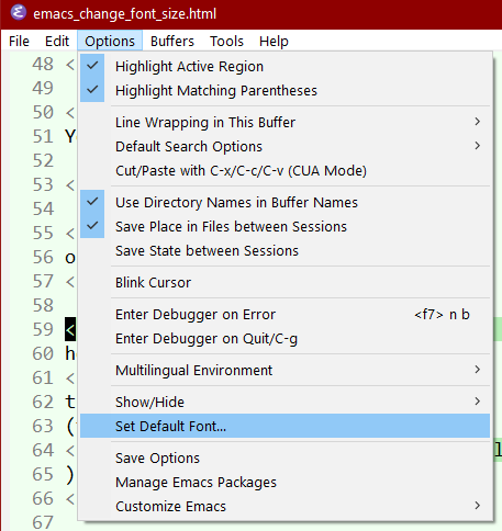 emacs change font size 2023-08-08