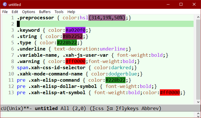 emacs css color syntax 2024-03-25 cmJ4