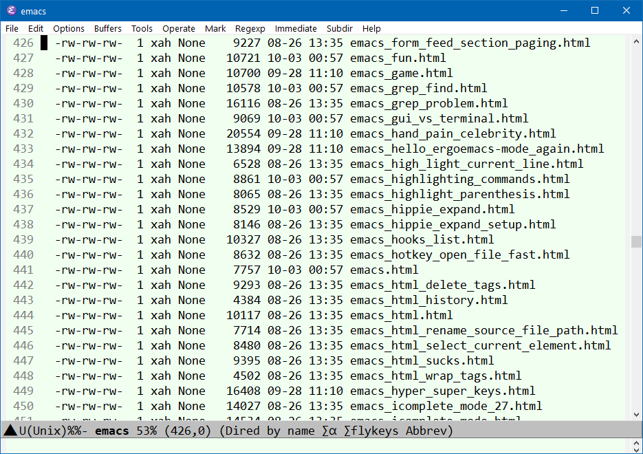 emacs dired 2022-10-03