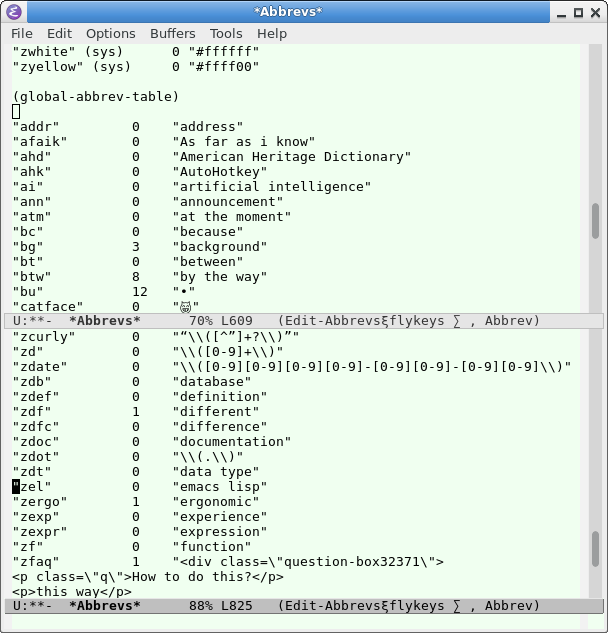 emacs edit abbrev 65513