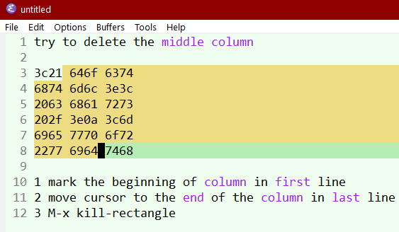 emacs kill-rectangle 2023-10-16