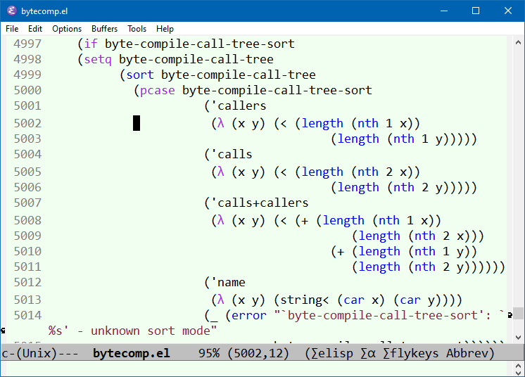 emacs pretty lambda 2021-09-25 g9TW