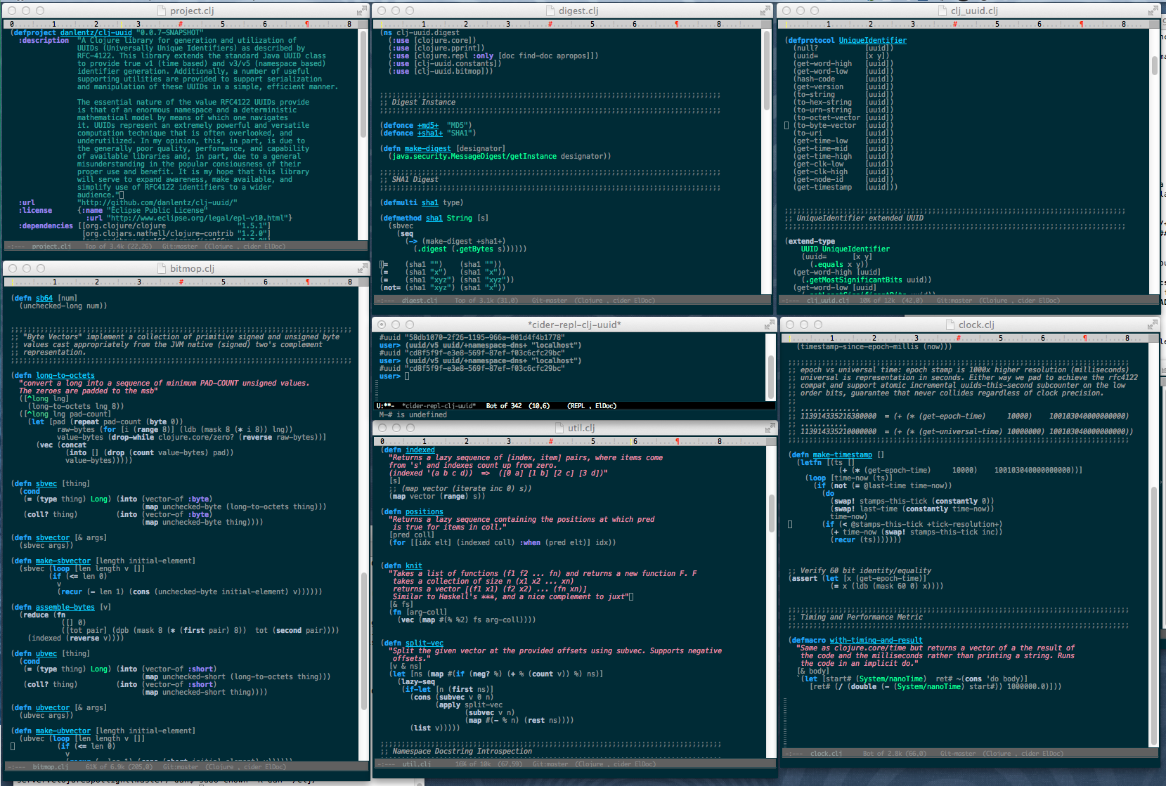 emacs screenshot Dan Lentz 2014-03-12