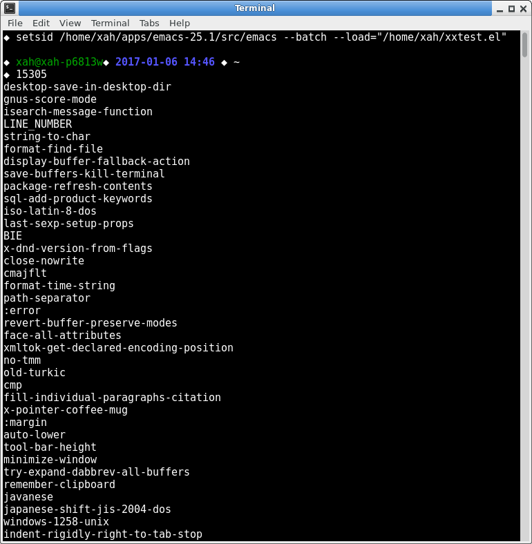 emacs symbols obarray list 2017 01 06