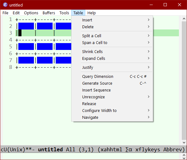 emacs table menu 2024-06-21