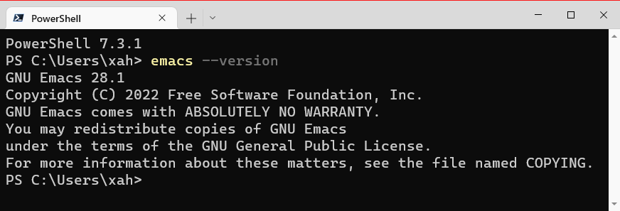 emacs version 2023-01-25 njjKz
