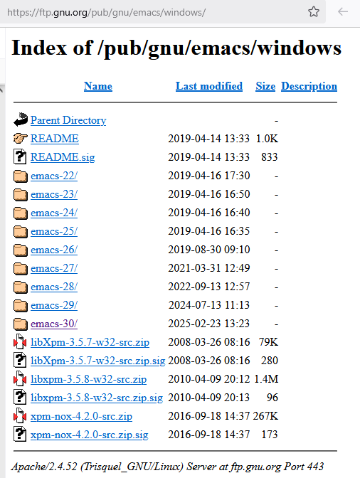 gnu emacs windows download 2025-03-06 283f1